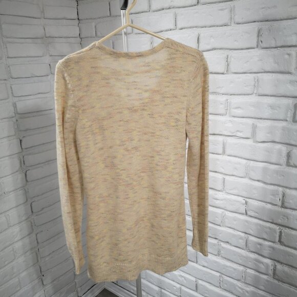 2/$30.00 - Cleo Ladies V-neck with Scarf Multi Colored Long Sweater / Tunic - Picture 2 of 12